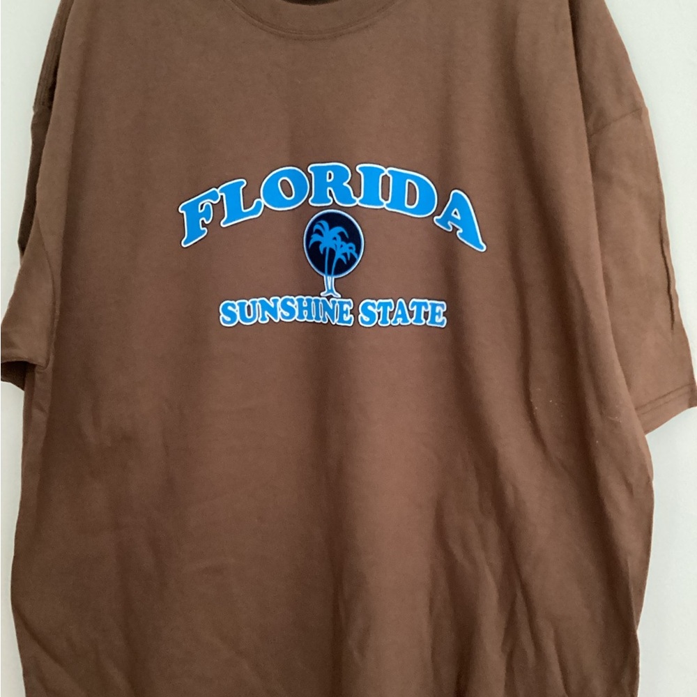185. Brown Florida Sunshine State T-Shirt NWOT Unisex